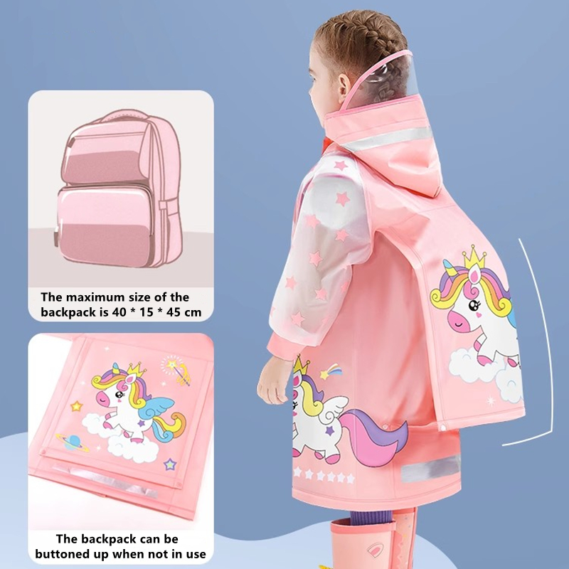 Camping Rain Poncho - Детский плащ, водонепроницаемое пончо от дождя,