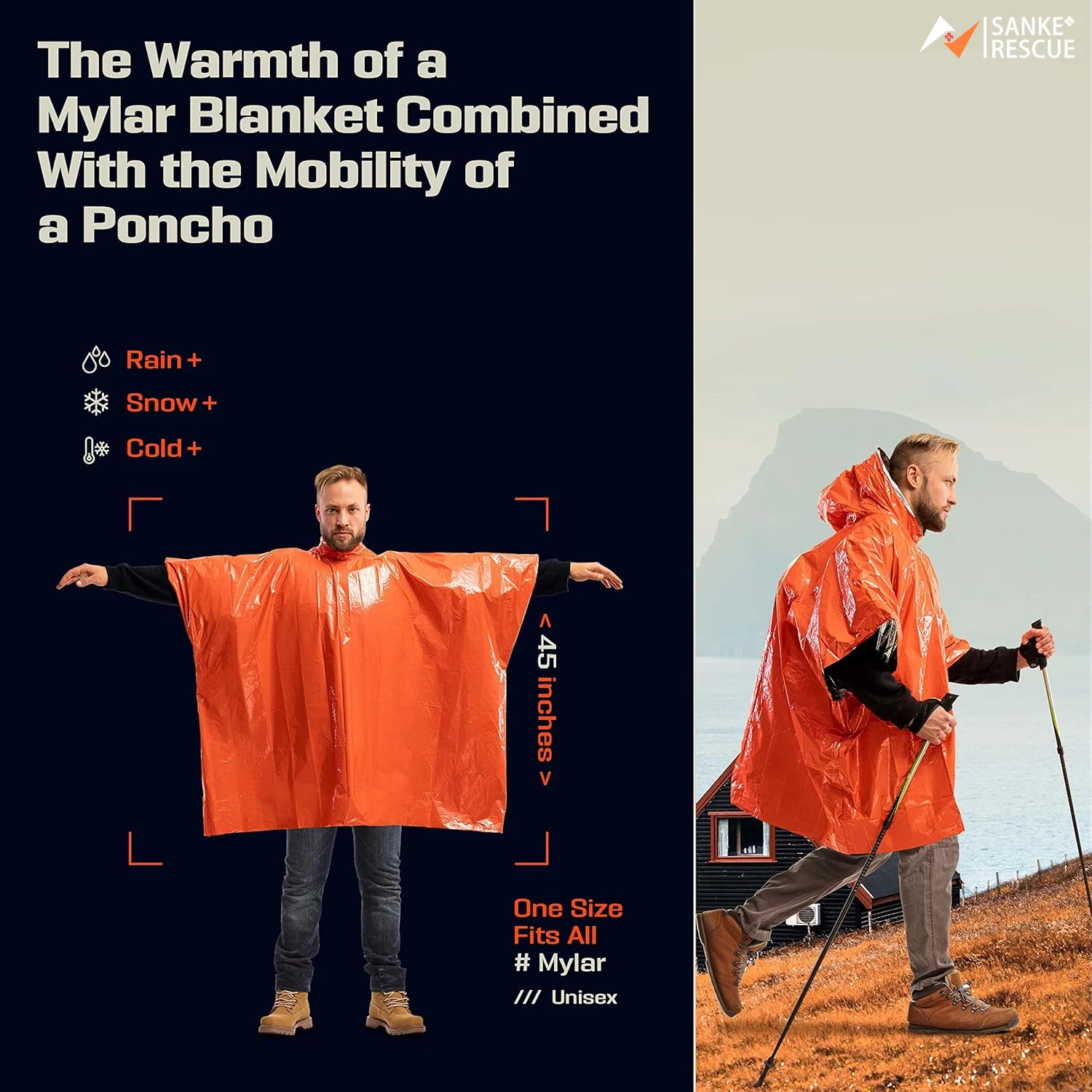 Аварийное дождевое пончо, терм – обзор и цена Camping Rain Poncho