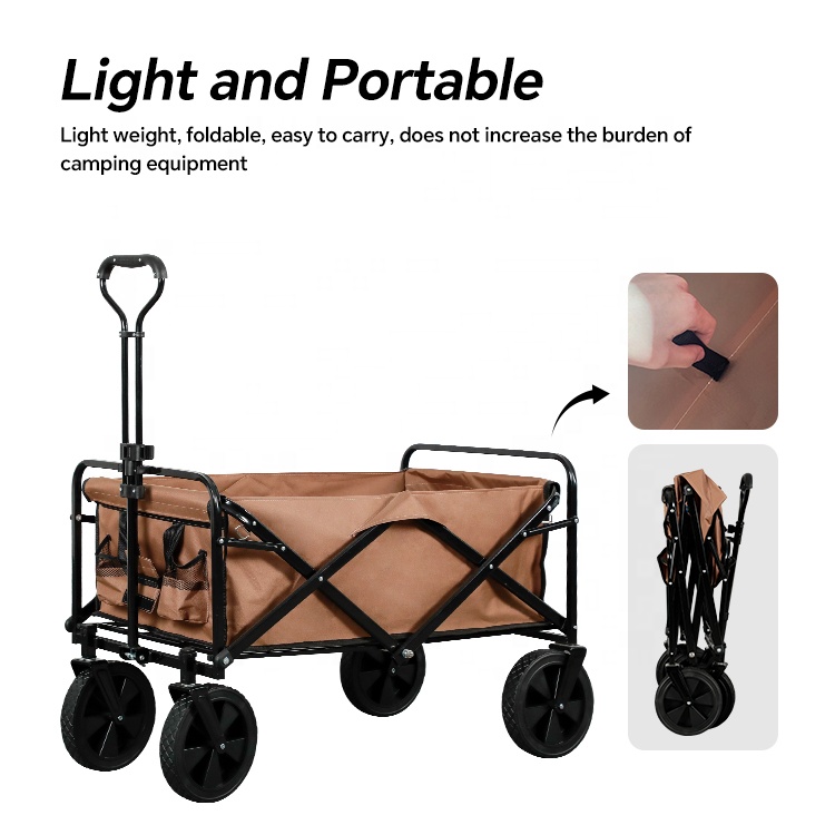 Складная тележка HOMFUL для ры – обзор и цена Outdoor Camping Trolley