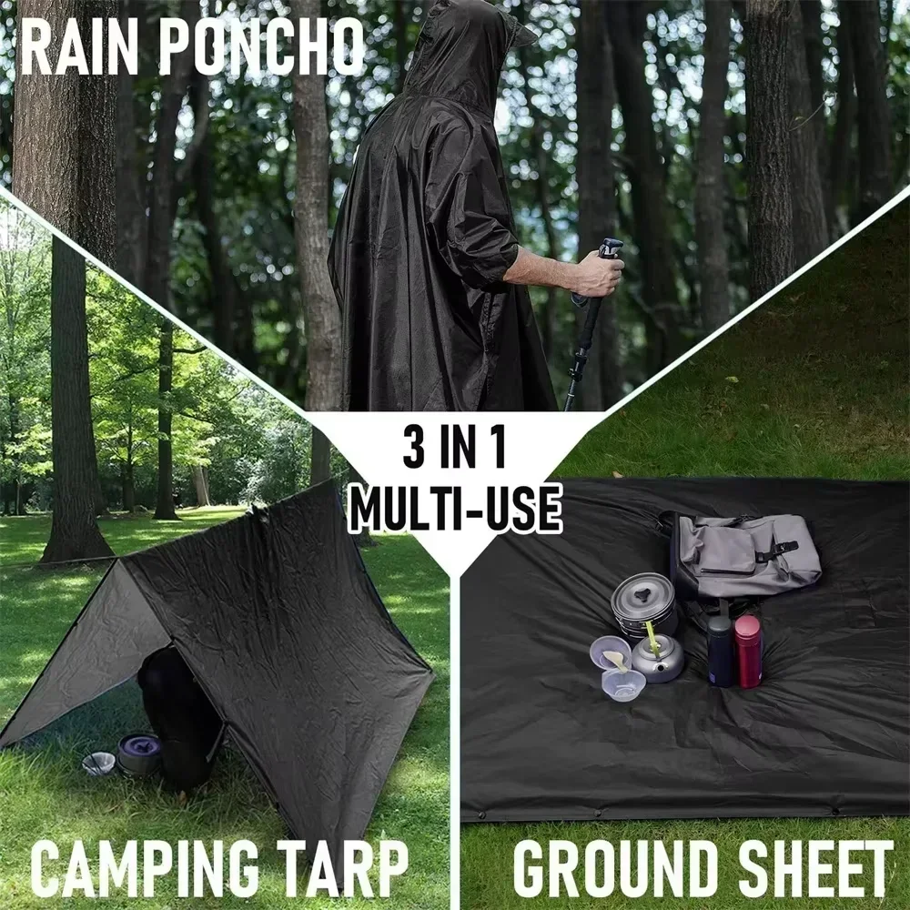 2026 Водонепроницаемый дождеви – обзор и цена Camping Rain Poncho