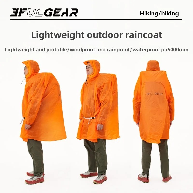 Ультралегкое пончо от дождя 3F – обзор и цена Camping Rain Poncho