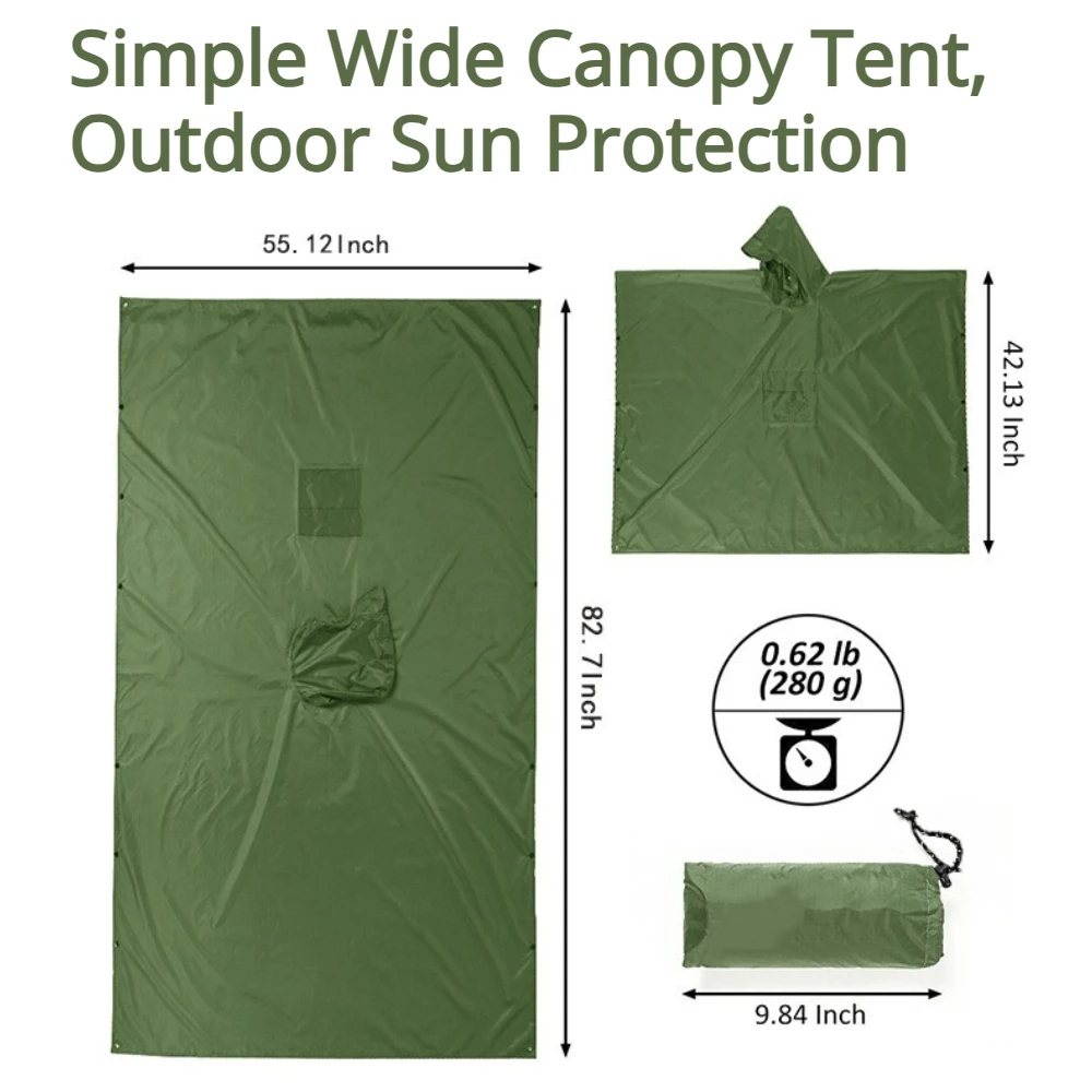 2026 Водонепроницаемый дождеви – обзор и цена Camping Rain Poncho