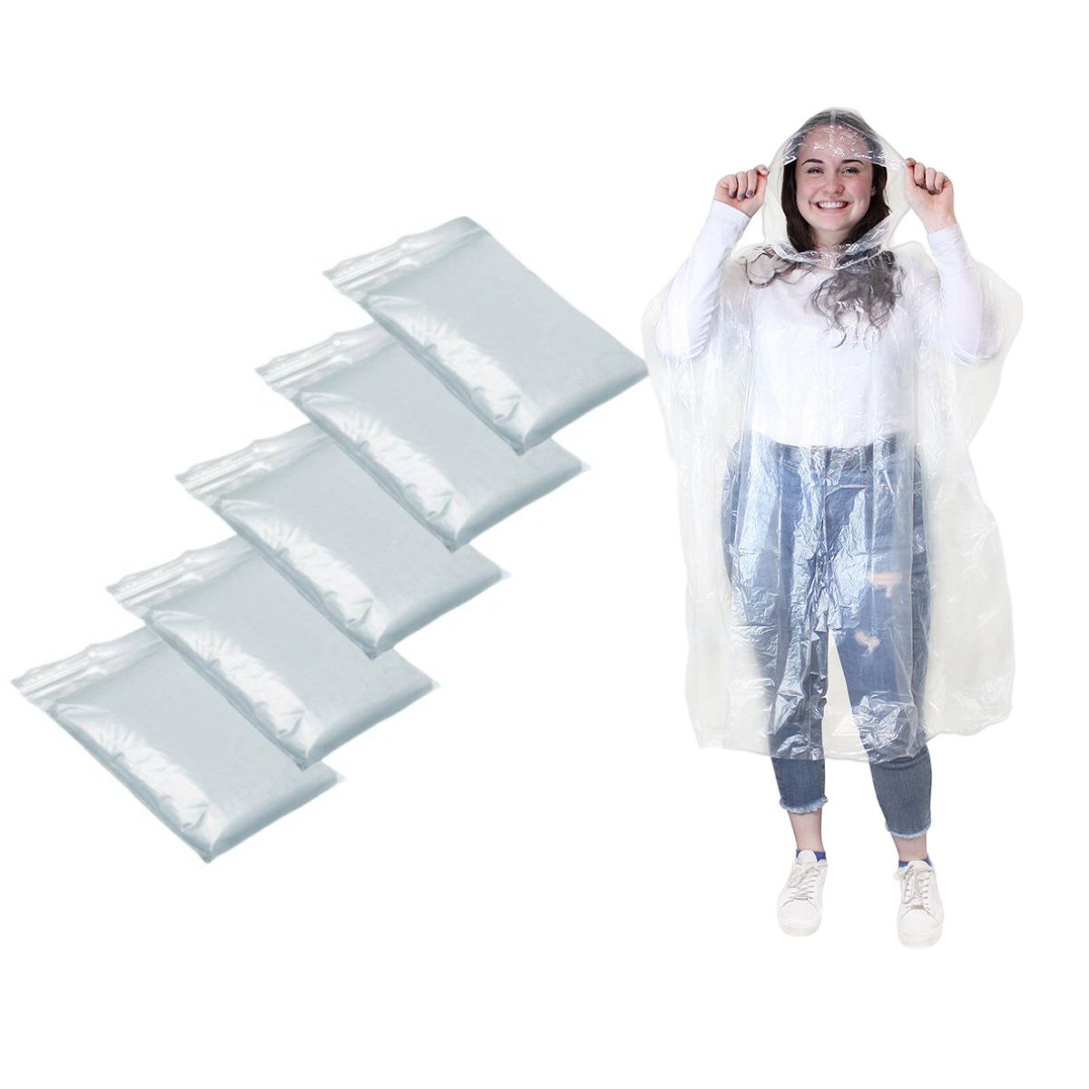 Одноразовый водонепроницаемый  – обзор и цена Camping Rain Poncho