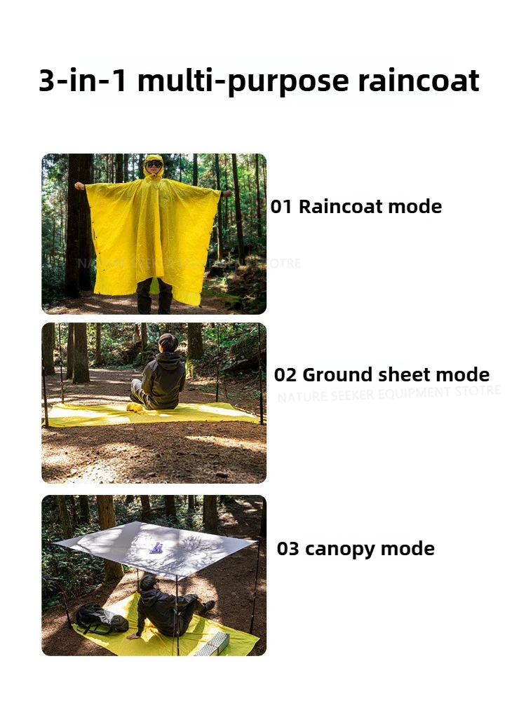 15D/210T плащ, водонепроницаем – обзор и цена Camping Rain Poncho